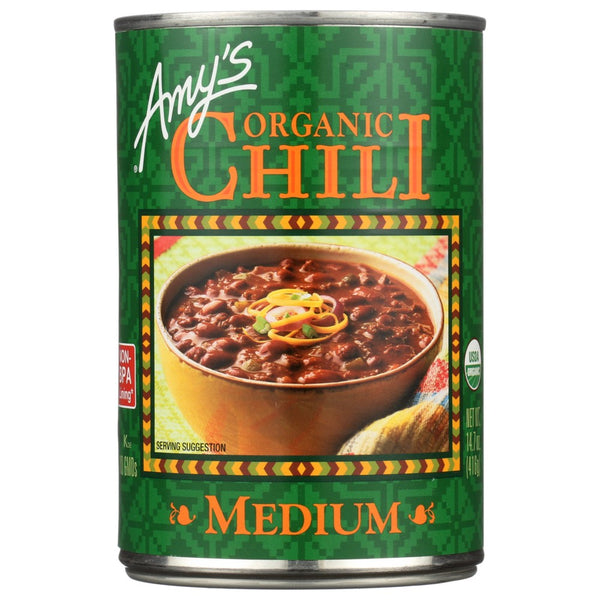 Amys Chili Medium  Organic - 15 Ounce, Case of 12