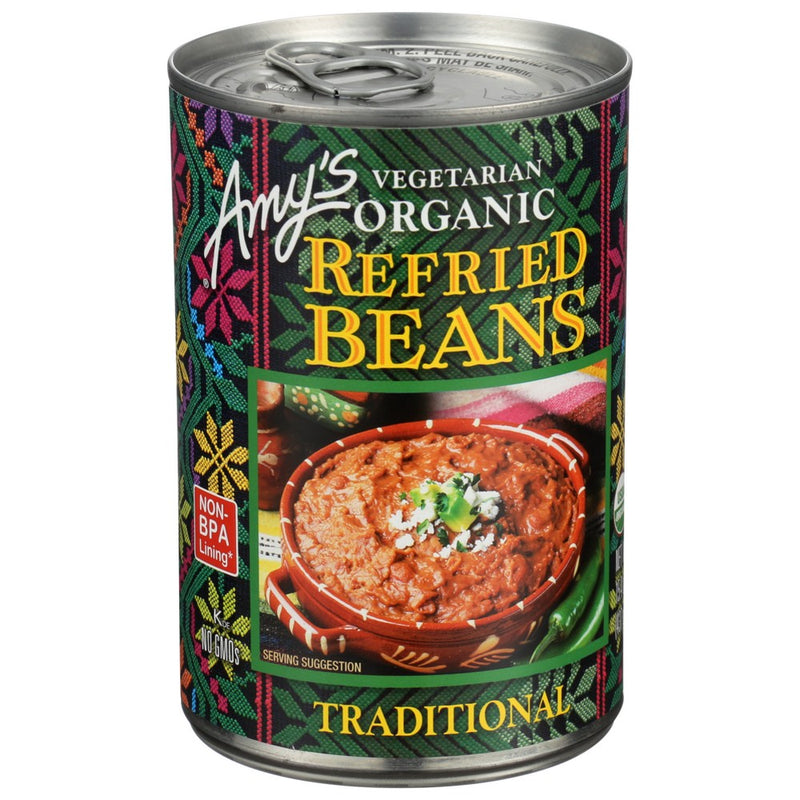 Amys Bean Refried Tradtnl - 15 Ounce, Case of 12