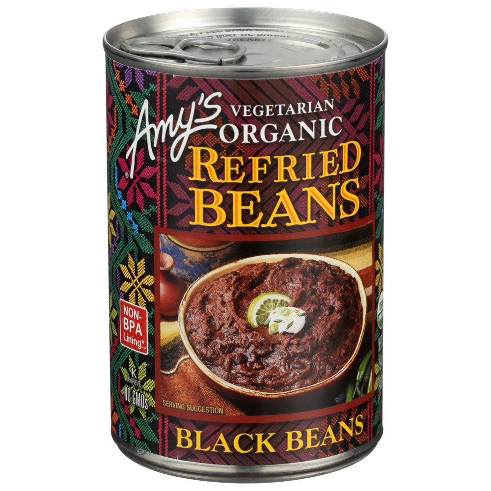 Amy's® 551, Amy's Traditional Vegetarian Refried Black Beans,  Case of 12