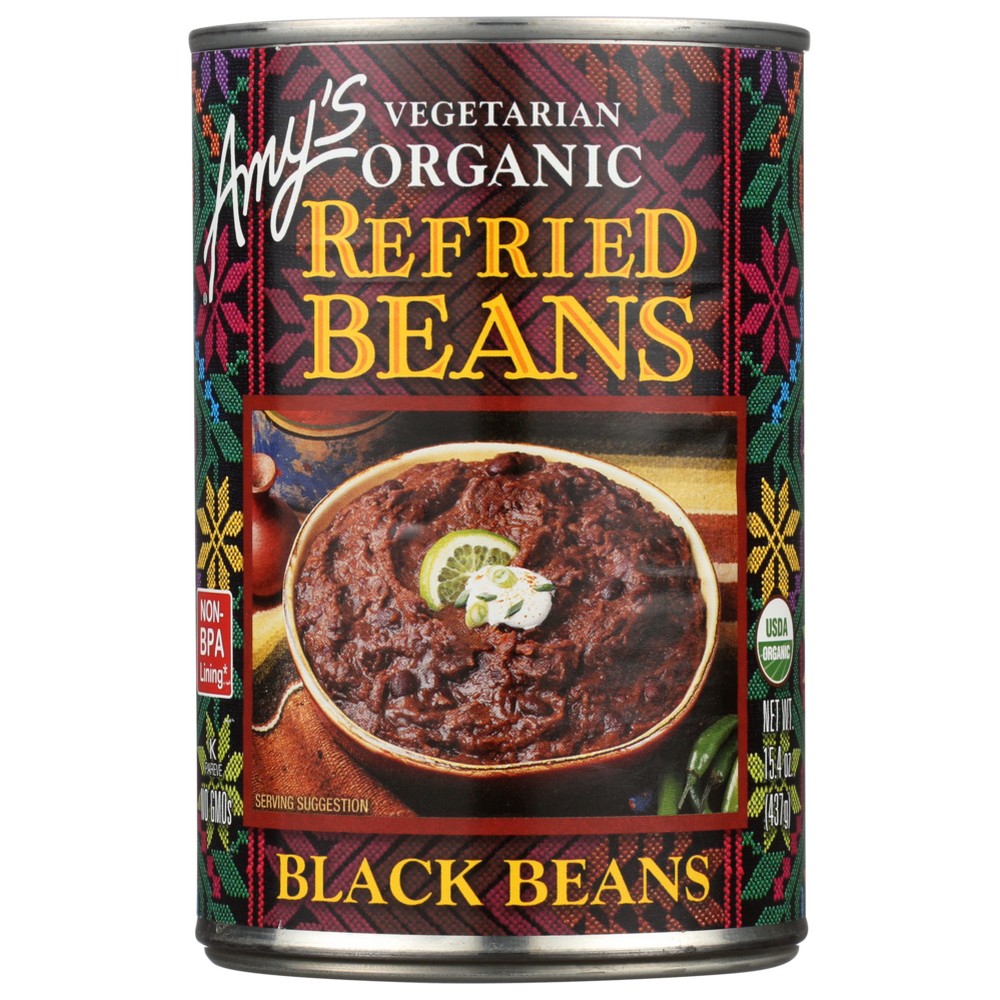 Amy's® 551, Amy's Traditional Vegetarian Refried Black Beans,  Case of 12