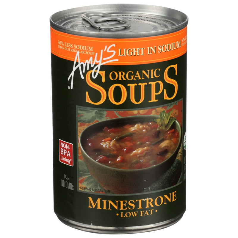 Amy's® 585, Amy's Minestrone Soup, Light In Sodium,  Case of 12