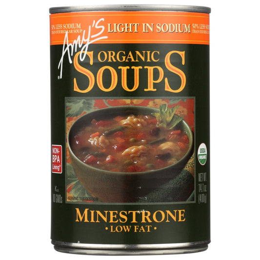 Amy's® 585, Amy's Minestrone Soup, Light In Sodium,  Case of 12