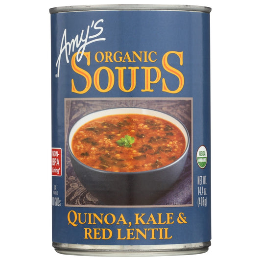 Amy's® 669, Amy’S Organicanic Quinoa, Kale & Red Lentil Soup,  Case of 12