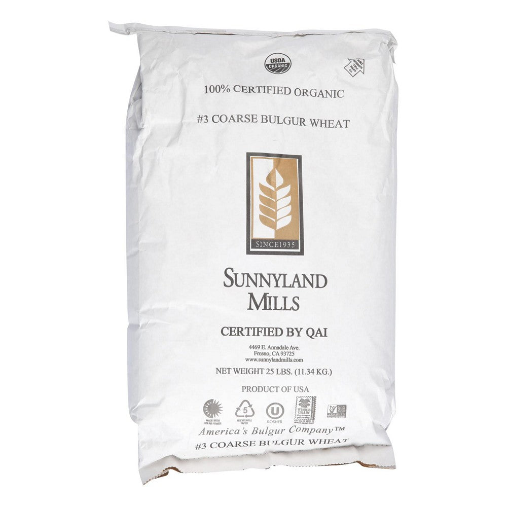 Bulk Grains Bulgur Organic Coarse Ground - Single Bulk Item - 25LB