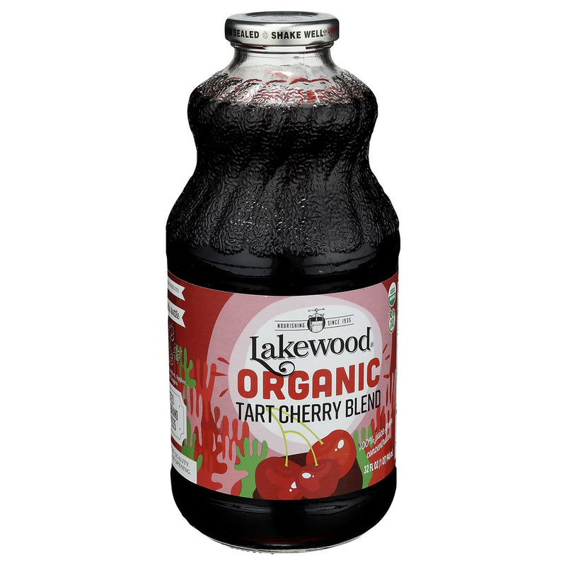 Lakewood Juice Red Tart Cherry Organic - 32 Fluid Ounce, Case of 6