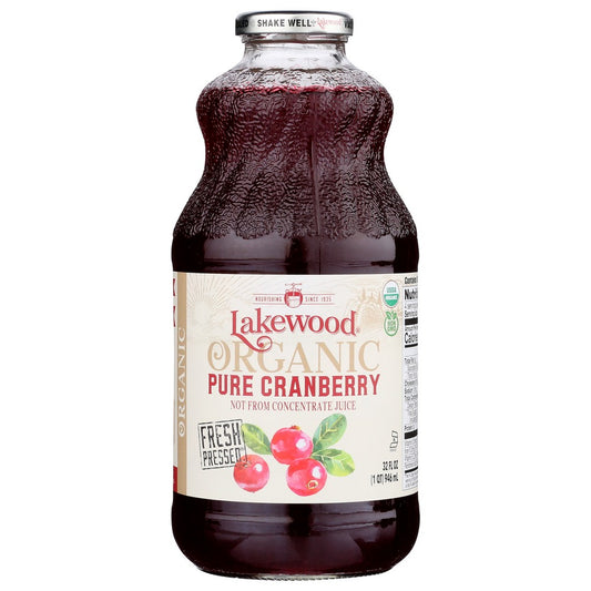 Lakewood Loq11, Juice Cranberry Pure Og Pure Cranberry, Og 32 Fluid Ounce,  Case of 6