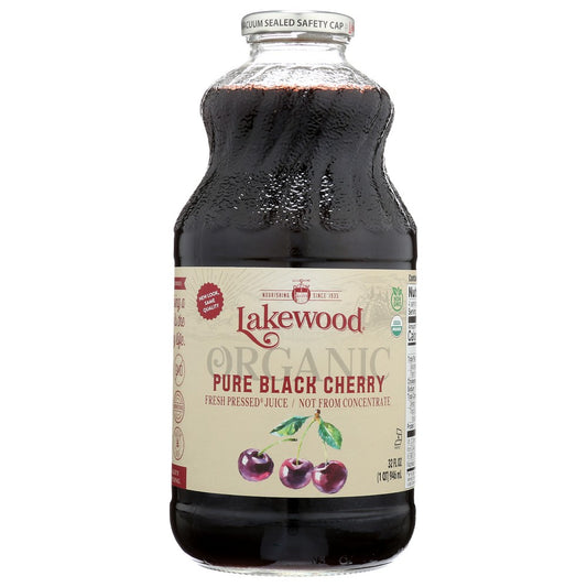 Lakewood Loq22, Organicanic Pure Black Cherry Organicanic Pure Black Cherry Juice 32 Fluid Ounce,  Case of 6