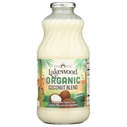 Lakewood Loq1-6, Juice Coconut Fresh Pressed Og Organicanic Coconut Blend 32 Fluid Ounce,  Case of 6