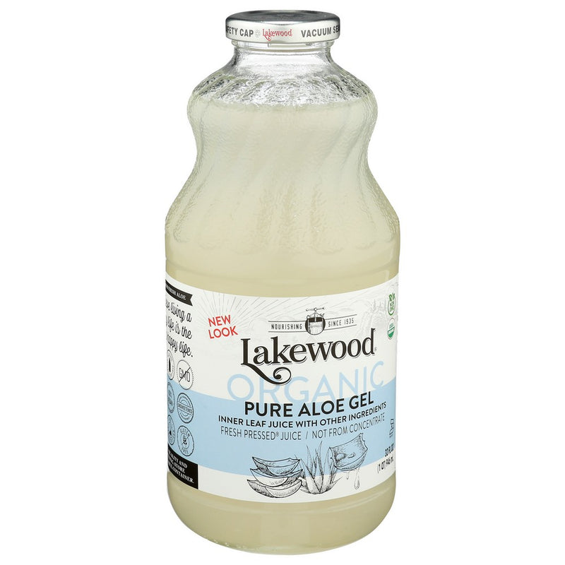 Lakewood Juice Aloe Vera Gel - 32 Fluid Ounce, Case of 6