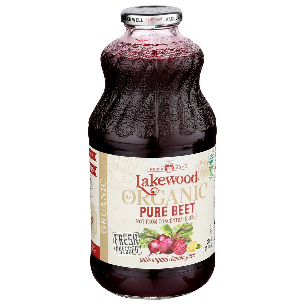 Lakewood, Pure Beet, Organic 32 Fluid Ounce,  Case of 6