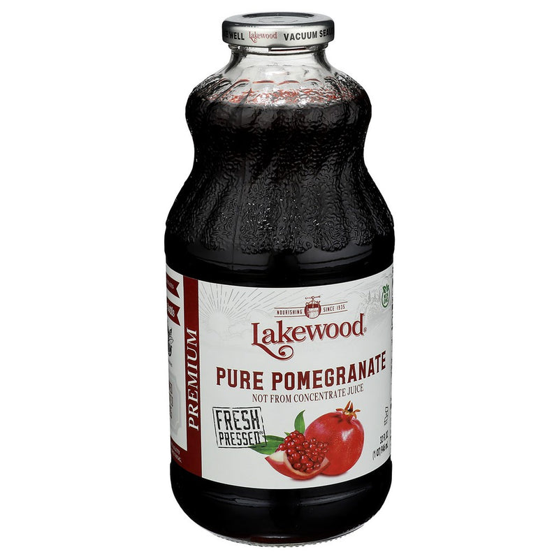 Lakewood Juice Pomegranate Pure - 32 Fluid Ounce, Case of 6