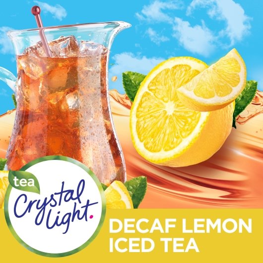 Crystal Light Iced Tea Decaf Beverage Mix, 1.5 Ounce Size - 12 Per Case.