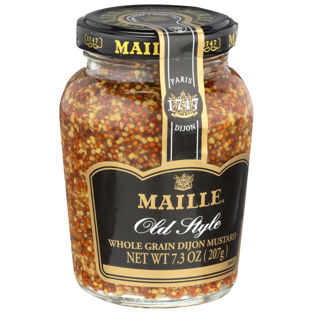 Maille 91008, Maille Old Style Whole Grain Mustard, 7.3 Oz. Jar,  Case of 6