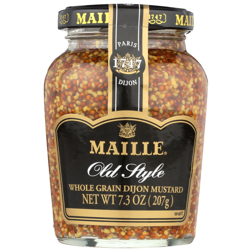 Maille 91008, Maille Old Style Whole Grain Mustard, 7.3 Oz. Jar,  Case of 6