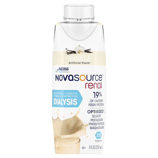 Novasource® Renal Vanilla Carton 8 Fluid Ounce - 24 Per Case.