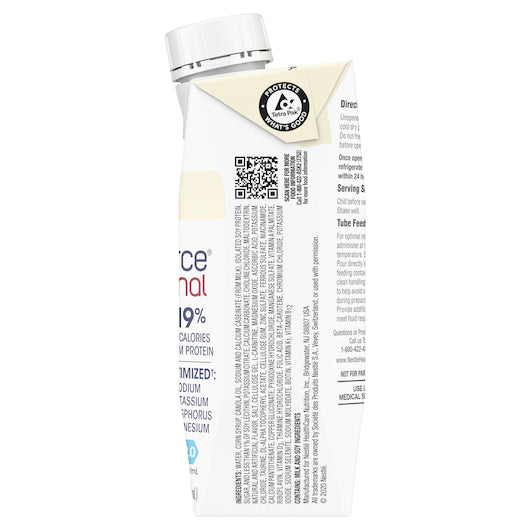 Novasource® Renal Vanilla Carton 8 Fluid Ounce - 24 Per Case.