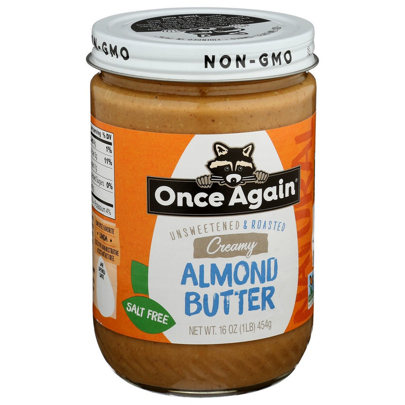 Once Again Butter Almd Smth Natrl - 16 Ounce, Case of 6