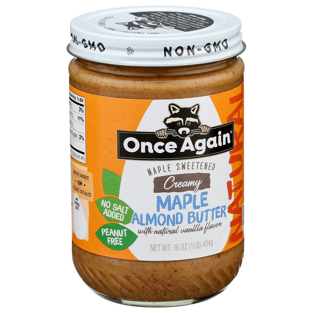 Once Again™ Avm3616,  Natural Vanilla Maple Almond Butter 16 Ounce,  Case of 6