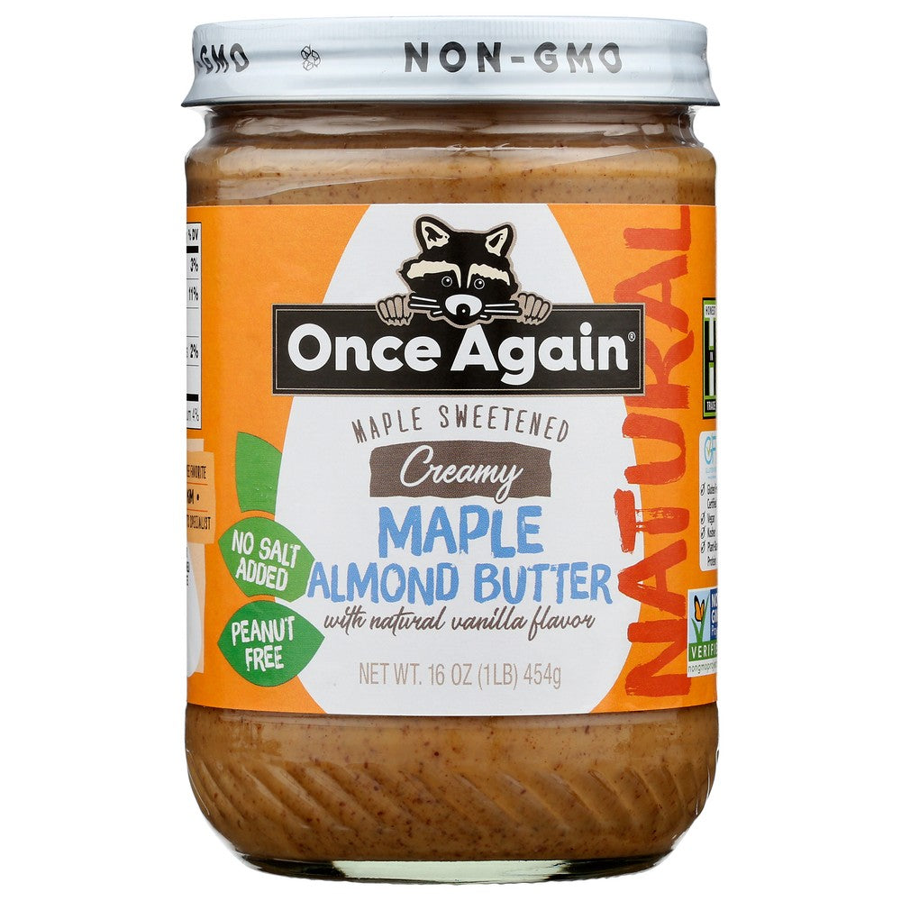 Once Again™ Avm3616,  Natural Vanilla Maple Almond Butter 16 Ounce,  Case of 6