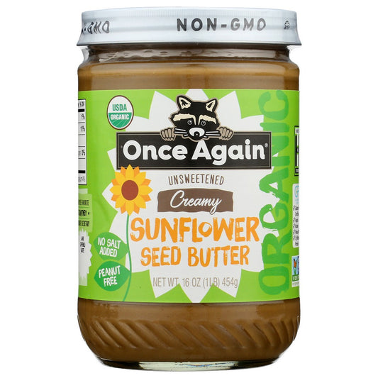 Once Again Sunflwr Btr Nslt Sug Organic - 16 Ounce,  Case of 6