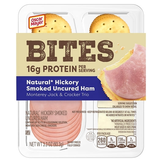 Oscar Mayer Natural Single Serve Ham Convenience Meal, 3.3 Ounce Size - 7 Per Case.