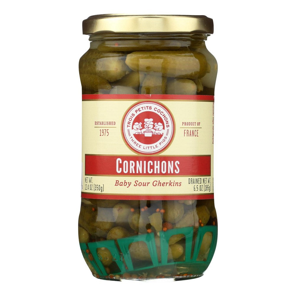 Trois Petits Cochons - Cornichons - Case of 12-12.4 Ounces