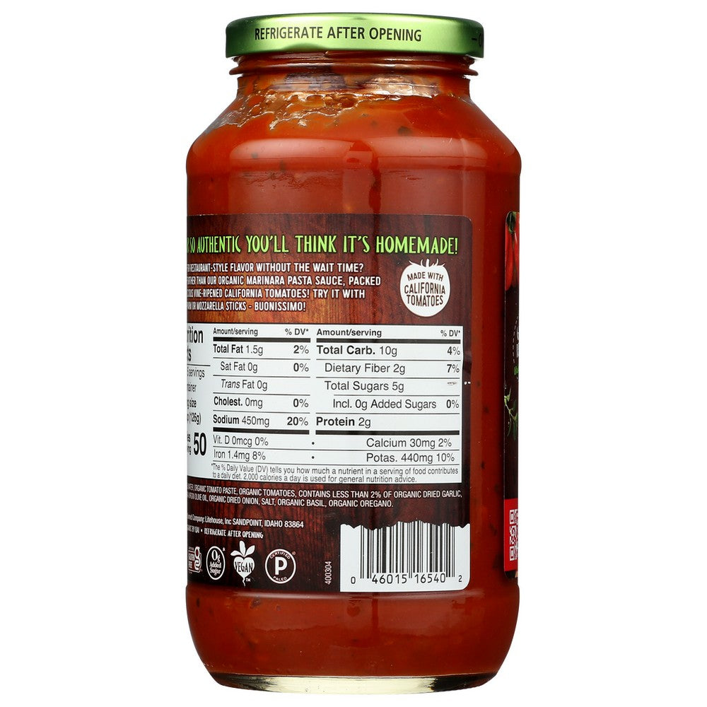 Organicanicville® ,  Sauce Pasta Marinara 24 Ounce,  Case of 6