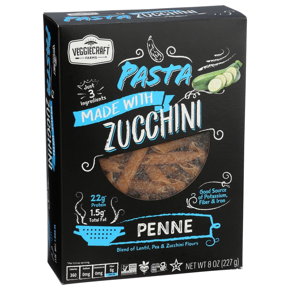 Veggiecraft 16798,  Zucchini Penne Pasta 8 Ounce,  Case of 12