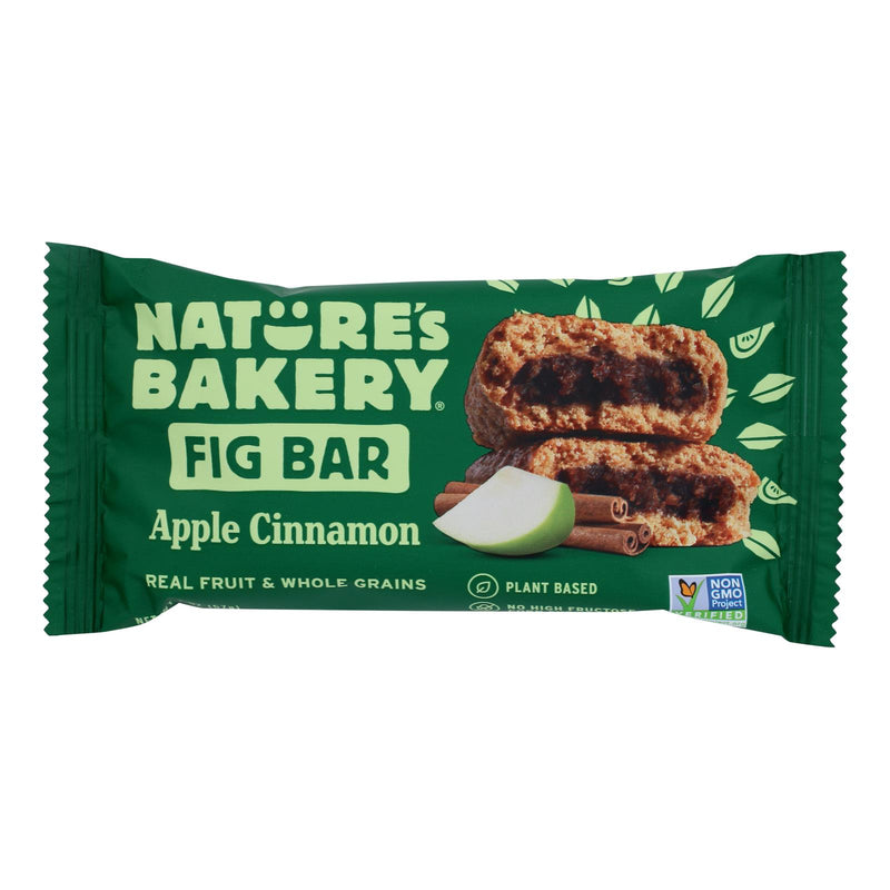 Nature's Bakery Stone Ground Whole Wheat Fig Bar - Apple Cinnamon - Case of 12 - 2 Ounce.