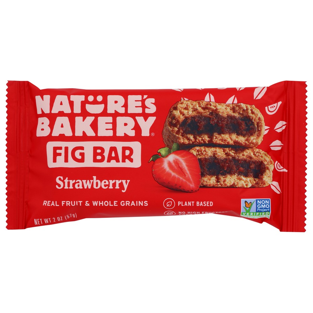 Nature's Bakery 1501090090, Nature’S Bakery Fig Bar, Strawberry, 2 Oz.,  Case of 12