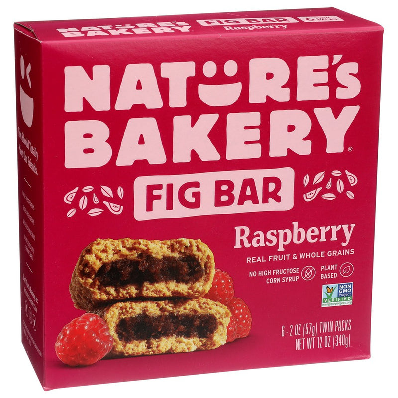 Natures Bakery Bar Fig Ww Raspbrry 6ct - 12 Ounce, Case of 6