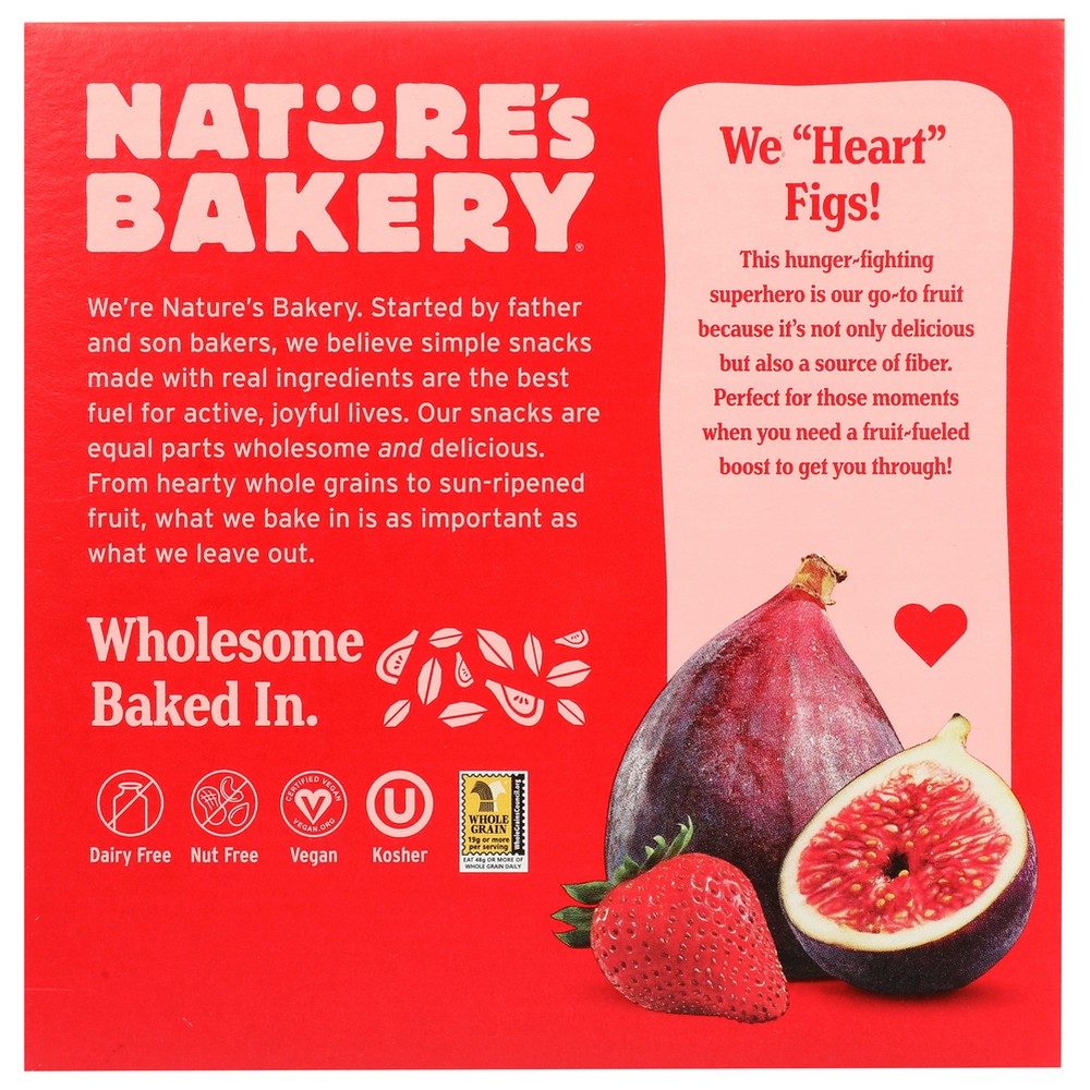 Natures Bakery Bar Fig Ww Strwbrry 6ct - 12 Ounce,  Case of 6