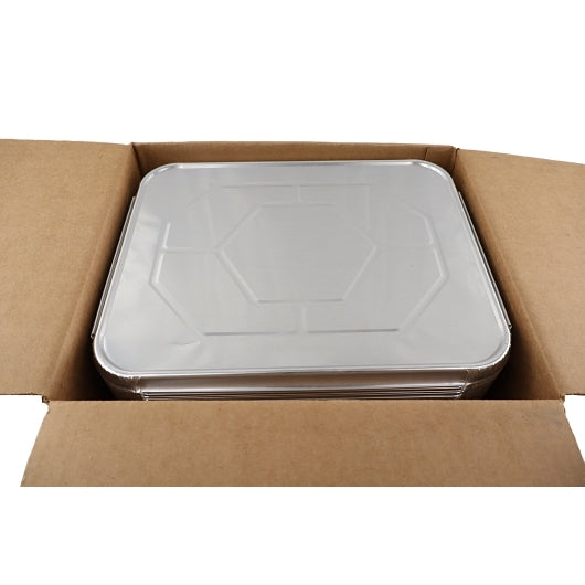 Western Plastics Half Steam Foil Lid, 100 Each, 50 Per Case