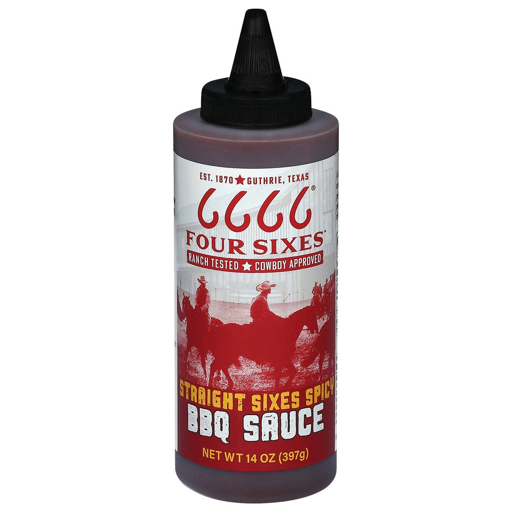 Four Sixes - Bbq Sce Spicy Strghtsixes - Case of 6-14 FZ