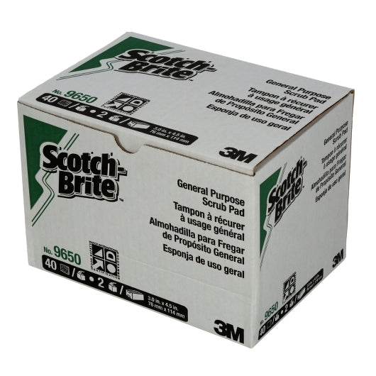 Scotch-Brite General Purpose Scrub Pad 3 In X 4.5 In 40/Box 2 Boxes/Case