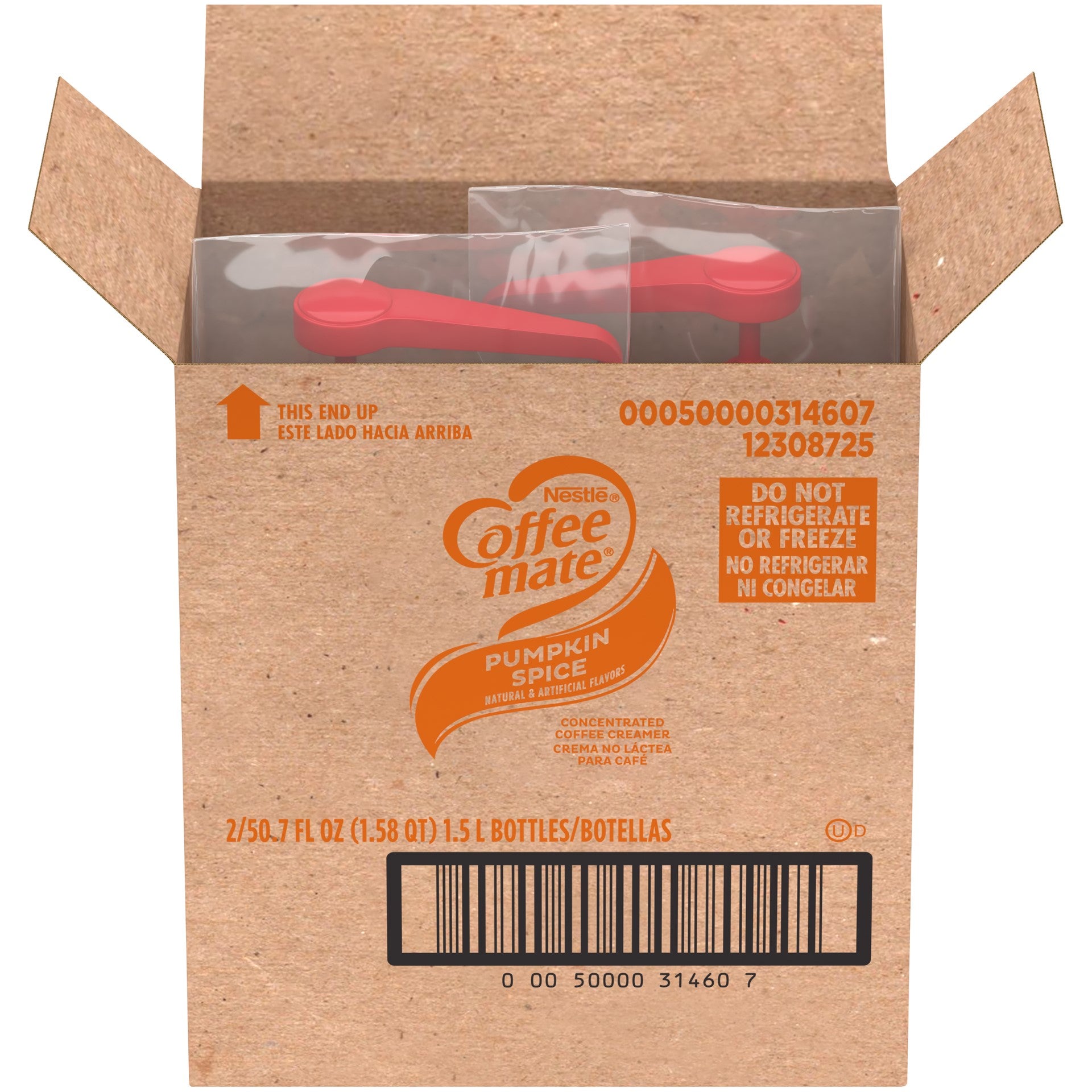 Coffee Mate Pumpkin Spice Pump Bottle 1.58 QT - 2 Per Case