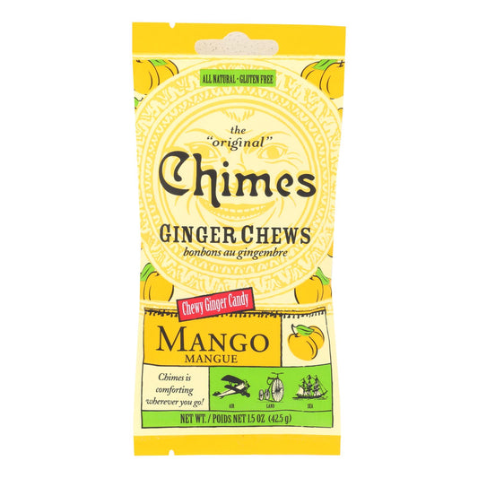 Chimes - Ginger Chews - Tropical Mango - 1.5 Ounce - Case of 12