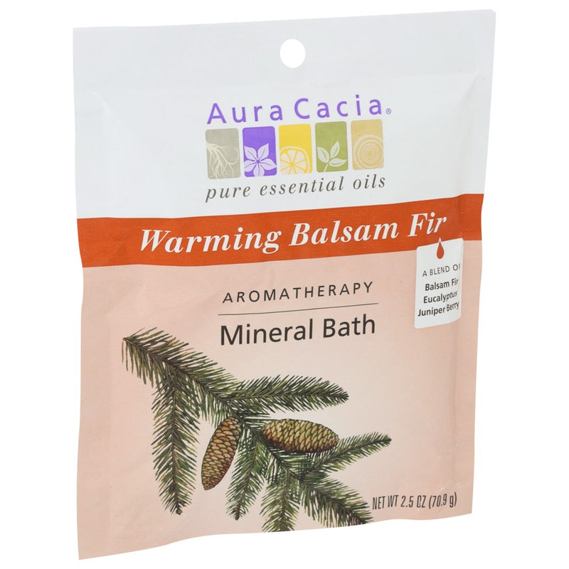 Aura Cacia Bath Mnrl Balsam Fir Warming - 3 Ounce, Case of 6