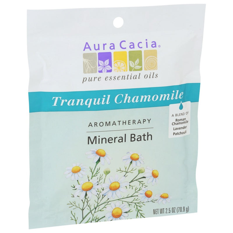 Aura Cacia Bath Mnrl Chamomile Tranquil - 3 Ounce, Case of 6