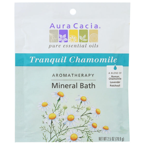 Aura Cacia Bath Mnrl Chamomile Tranquil - 3 Ounce, Case of 6