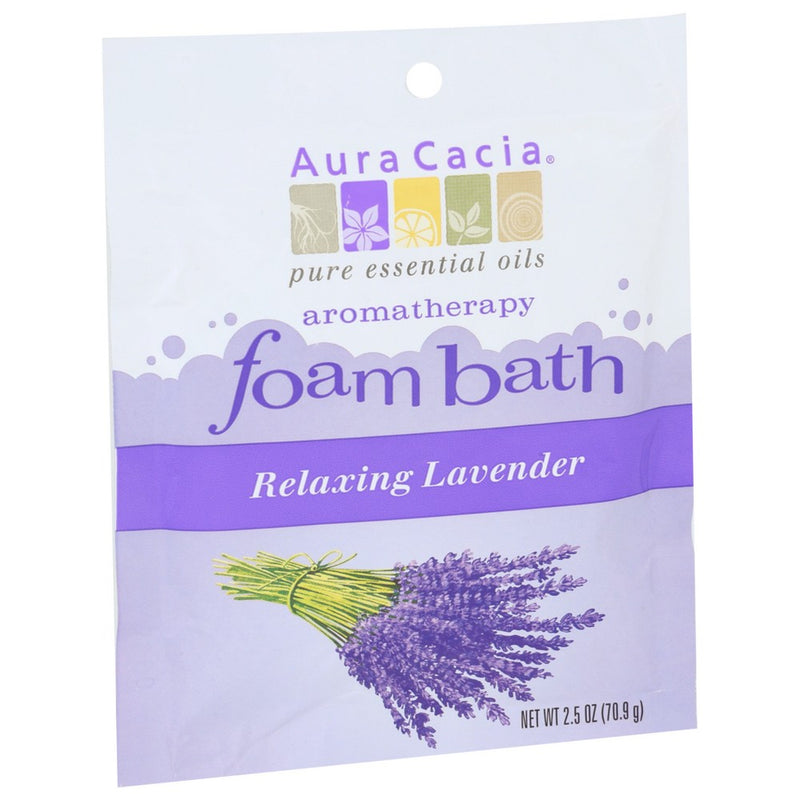 Aura Cacia Bath Foam Lavender Relaxing - 3 Ounce, Case of 6