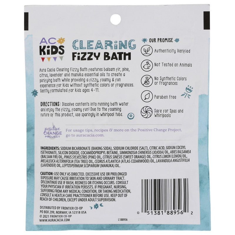 Aura Cacia Bath Bomb Kids Clearing - 3 Ounce, Case of 6