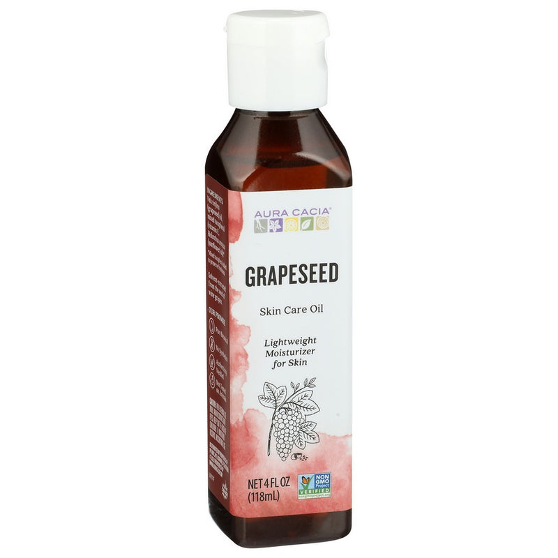 Aura Cacia Oil Skincare Grapeseed - 4 Ounce, Case of 1