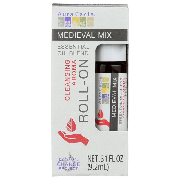 Aura Cacia Oil Essent Roll Medieval - 0 Fluid Ounce, Case of 4