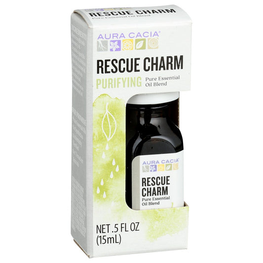 Aura Cacia® , Rescue Charm Pure Essential Oil Blend 0.5 Fluid Ounce,  Case of 1