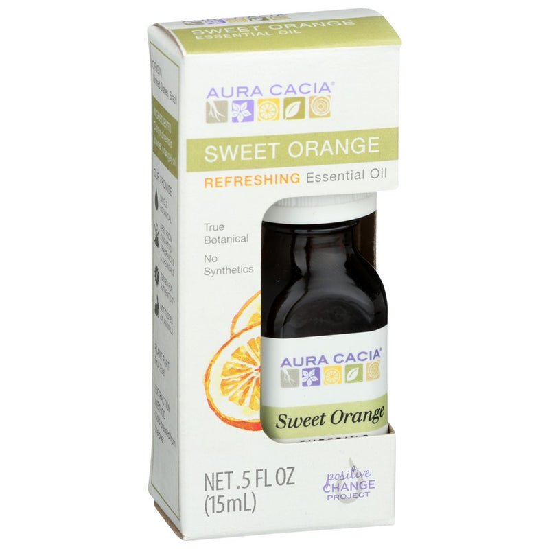 Aura Cacia Oil Essential Sweet Orange Bxd - 1 Ounce, Case of 1