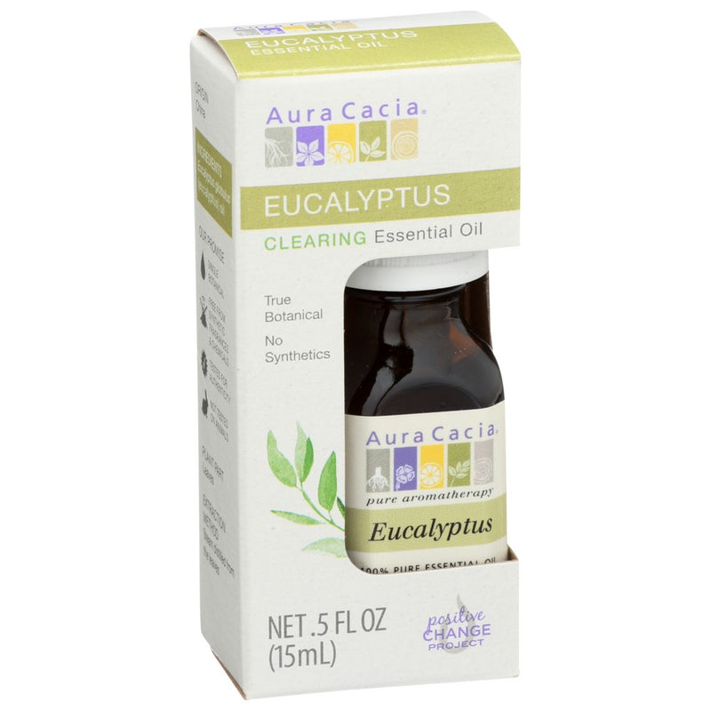 Aura Cacia Oil Essential Eucalyptus Bxd - 1 Ounce, Case of 1