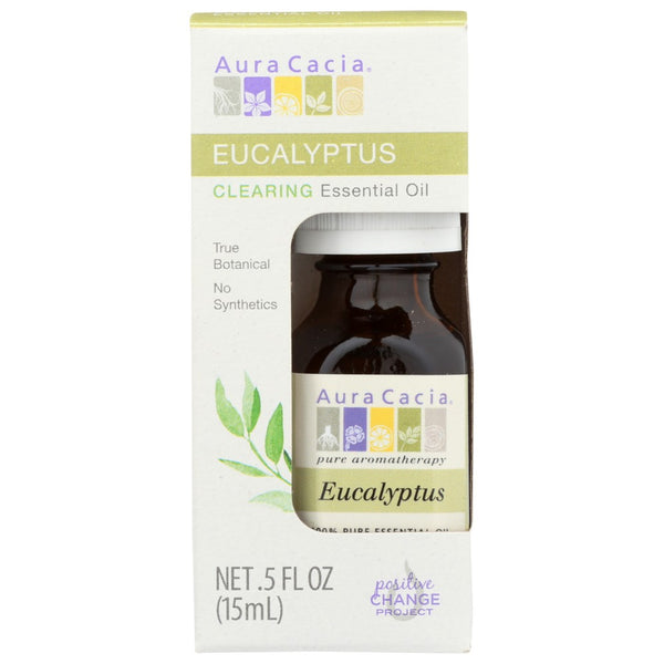 Aura Cacia Oil Essential Eucalyptus Bxd - 1 Ounce, Case of 1