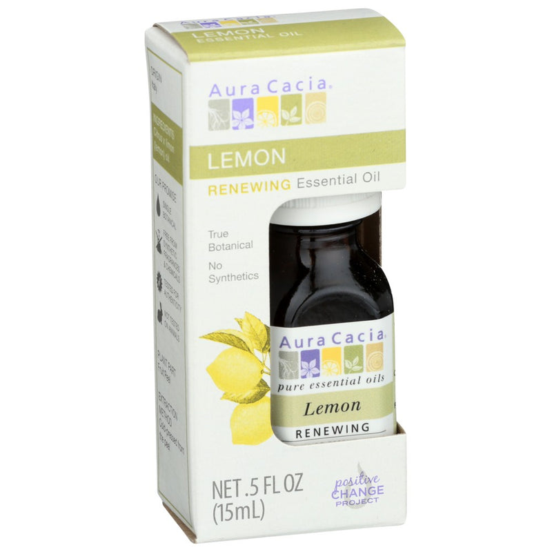 Aura Cacia Oil Essential Lemon Bxd - 1 Ounce, Case of 1