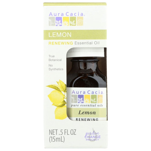 Aura Cacia Oil Essential Lemon Bxd - 1 Ounce, Case of 1